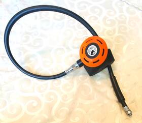 3129 Oceanic Alpha Primary Or Octo 2nd Stage Regulator Scuba Dive Orange