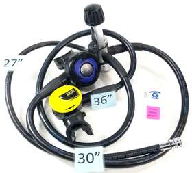 3952 Oceanic Sp4 Yoke 1st Stage Alpha 2nd Slim Line Octo Regulator Set Scuba Dive
