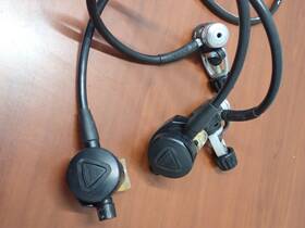 4197 Oceanic Delta 2 Scuba Regulators Pair For Parts Adjustable Balanced