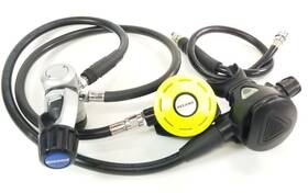 5056 Oceanic Delta 2 Complete Scuba Dive Adjustable Regulator Set Yoke 1st Stage Octo