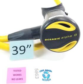 5863 Oceanic Alpha 8 Octo Octopus 2nd Stage Regulator Scuba Dive #5863