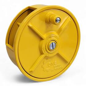 One Stop Outdoor 810149392351 Light Weight Aluminum Tie Wire Reel With Rewind Knob - Left And Right Handed