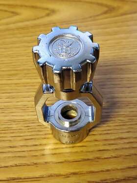 3667 Poseidon Sweden Scuba Dive Spin-on 1st Stage Din To Yoke Adapter Converter