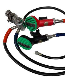 Css17332 Poseidon Dive Scuba Diving Regulator Set Used