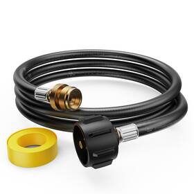Qcc-1 Qklngtan 760314205989 Propane Adapter Hose 6 Feet Quick Connect 3/8 Inch Female Flare F