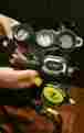 Rs-681 Tusa Rs 681 Balanced Scuba Regulator 2 Gauge Console Plus Compass Alternate