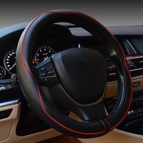 Rsept 070771365547 Car Steering Wheel Cover Anti-slip Safety Soft Breathable Heavy Duty Th
