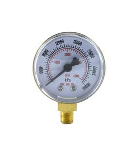 SÜ A 703856606524 - High Pressure Gauge For Oxygen Regulator 0-4000 Psi 2 Inches Ld