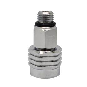Scuba Choice 611856602869 Diving Female 9/16-18 To Male 3/8-24 Adaptor Silver