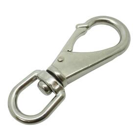 Scuba Choice 627154152661 11.8cm Stainless Steel Swivel Eye Snap Hook Marine Clip Size #7 16mm Opening
