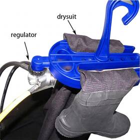 Scuba Choice 850082960484 Folding Drysuit And Regulator Hanger