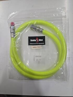 Hnlp36-y Scuba Max 36 Inch Lp Hose Alt Air 2nd Stage Yellow Braided