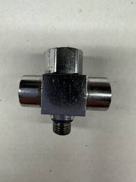 10-119-000 Scubapro Lp Swivel Hose Tee Adapter 3-3/8-24 Female 3/8-24 Male