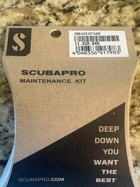 11.420.045 Scubapro D420 Oem First Stage Regulator Service Repair Maintenance Kit