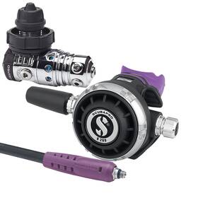 12.252.030-01.040.040 Scubapro Mk25 Evo Din 300/g260 Dive Regulator With Red Mouthpiece And Hose Protector