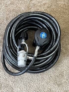 Hd0528 Scubapro Us Divers Aqua Lung Oceanic Mares Cressi Dacor Calypso 1st And 2nd Stage Dive Regulator Yoke 3000 Psi Lp Hose 49.5 Ft