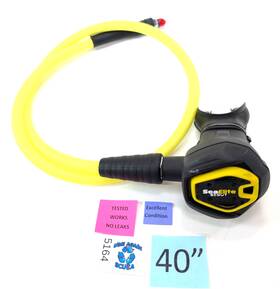 5164 Sea Elite Scout Compact Octo / Octopus 2nd Stage Regulator 40 Inch Braided Hose