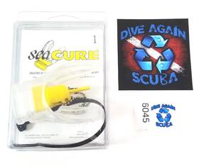 Clear-1 Seacure Scuba Diving X Type Moldable Mouthpiece Clear 1 New Mouth Piece