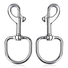 Aaa-bh-002 Seafard Swivel Large Eye Bolt Snap Hooks 2 Pieces Heavy Duty Single Ended Trigger Sn