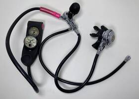 026844 Sherwood Scuba Octo Stage Regulator Setup With 2 Gauge Console