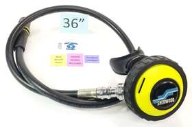 4007 Sherwood Scuba Shadow Octopus Octo 2nd Second Stage Diving Regulator 36 Inch Hose