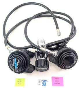 5398 Sherwood Scuba Oasis Dive Regulator Set Yoke 1st 2nd Stage Octo Inflator