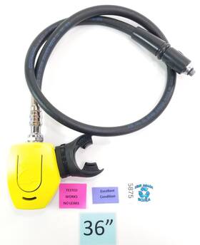 5875 Sherwood Scuba Minimus Octo Second 2nd Stage Dive Regulator Yellow Octopus Slim