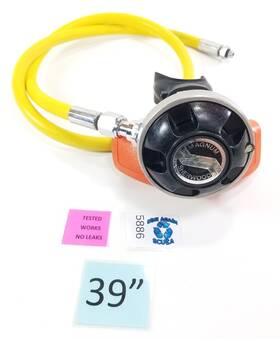 5886 Sherwood Scuba Magnum Octopus Octo 2nd Stage Diving Regulator 39 Inch Hose Orange