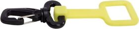 R532-yel Trident Flexible Silicone Octopus Keeper With Swiveling Gate Clip Scuba Diving