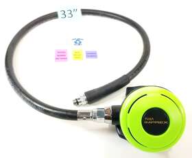 4005 Tusa Imprex Second 2nd Stage Regulator Scuba Diving Octo Octopus Yellow #4005