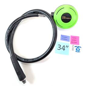 5168 Tusa Imprex 2nd Stage Regulator Scuba Diving Octo Octopus Lime Green #5168