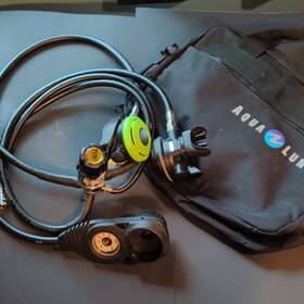 Tusa Tr-350 Imprex Scuba Regulator Set With Console Gauges Hoses Gear Bag