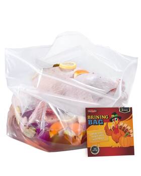 Vertneko 608571784802 Turkey Brine Bags 26 Inch 22 2 Pack Holds Up 35lbs Thicker Brining Wi