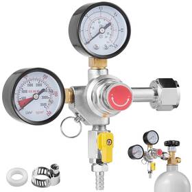 Yjdjq21cga320tzjtv0 Vevor Double Gauge Regulator Co2 With 0-60psi Heavy Duty G