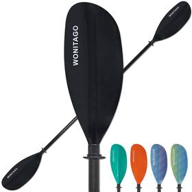 Wonitago 782943031692 Kayak Paddle With Fiberglass Shaft And Reinforced Nylon Blade Adjustable Kay