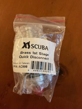 Ac998 Xs Scuba 1st First Stage Quick Disconnect Qd Brass