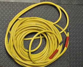 Lp1200yl Xs Scuba Rubber Hookah Low Pressure Lp Regulator Hose 100ft - Yellow