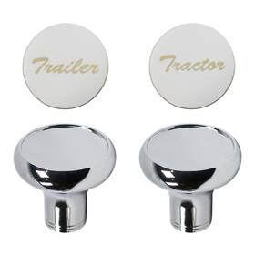 Ysh-ot001145 Yshap Chrome Air Valve Knob With Glossy Stainless Steel Inch Tractor And Trailer Plaques