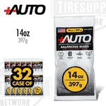 +auto 14OZ Tire Balancing Beads, Drop-in Bag W/ Valve Cap & Core, 32 Pack. Fixed Price $423.00.