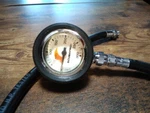Scubapro High-pressure Single Gauge #301 (connector O-rings Replaced). Fixed Price $59.00.