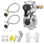 Rv Dual Tank Regulator Kit With Hoses, 2-STAGE Automatic Changeover Regulat.... Fixed Price $59.55.