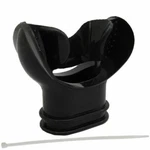 Scuba Diving Black Silicone Comfort Bite Mouthpiece W/ Regulator Tie. Fixed Price $6.99.