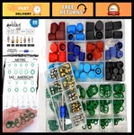 A/c Valve Core Kit With O-rings & Caps 77 Pcs Assortment For R12/R134A Leaks. Fixed Price $133.99.