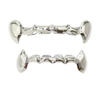 24K Gold Plated Grillz Vampire Fangs Top & Bottom Hip Hop Mouth Teeth C.... Fixed Price $22.26.