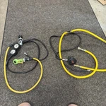 Oceanic Scuba Regulator Set With Gauges Titan Aqua Lung And Wetsuit Hoses. Fixed Price $175.00.