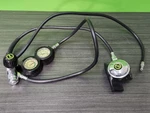 Vtg Aqua Lung Calypso Regulator Combo Octopus, & Dacor Pressure Gauge. Fixed Price $44.99.