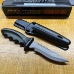 Atomic Aquatics TI6 Titanium Dive Knife With Sheath - Pointed Tip. Fixed Price $148.50.
