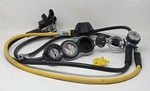 Mares Scuba Regulator Set W/ 1ST Stage, 2ND Octopus, Gauge Consule, & Bag. Fixed Price $350.00.