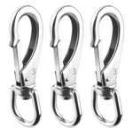 Stainless Steel Swivel Eye Snap Hook, 3 Pack (4.6 Inch) Heavy Duty Flag Clips.... Fixed Price $25.13.