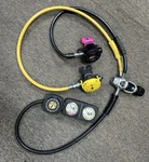 Aqua Lung Titan Lx Scuba 1ST & 2ND Stage Regulator W/ Octopus Dacor Gauges. Fixed Price $174.99.